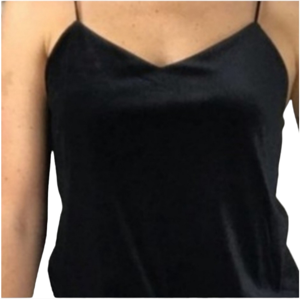 A New Day Women's XS Black Velvet Top